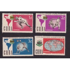 CUBA 1962 SERIE COMPLETA DE ESTAMPILLAS NUEVAS MINT DEPORTES